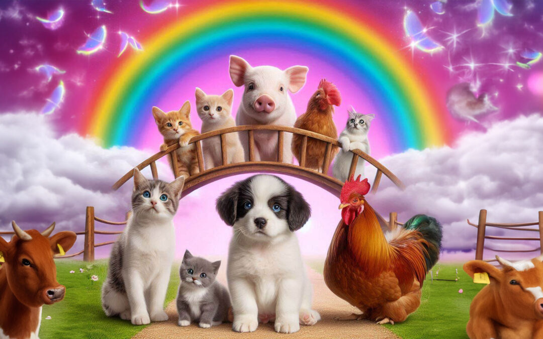Area Man Enters Heaven, is Horrified to Find All Factory Farmed Meat He Ate Waiting for Him at the Rainbow Bridge